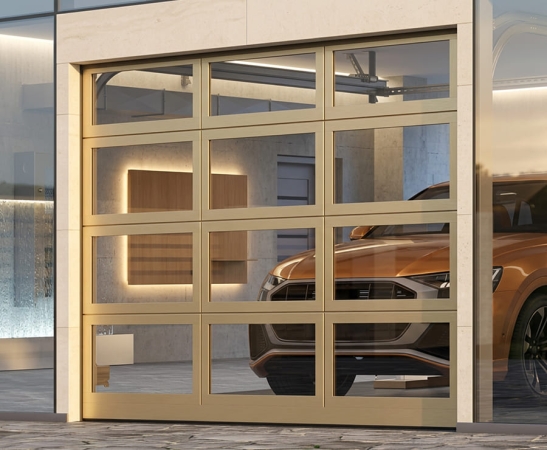 Панорамные ворота Алютех AluPro в Ставрополе