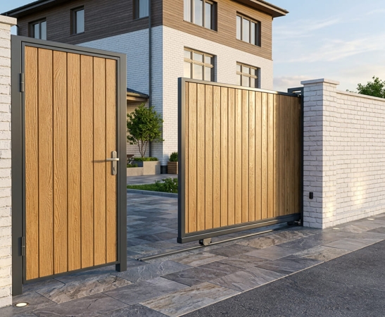 Деревянные ворота в Ставрополе