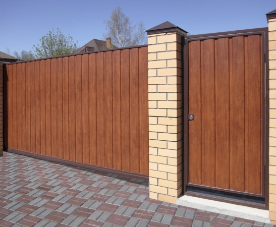 Ворота из металлического сайдинга в Ставрополе