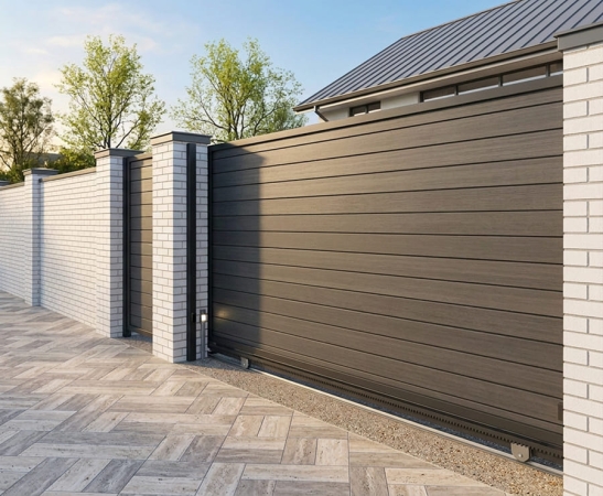 Ворота из металлического сайдинга в Ставрополе